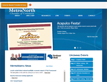 Tablet Screenshot of metronorthchamber.org